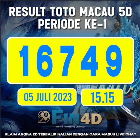 LIVE TOTO MACAU 5D JUMAT 5 JULI 2024 .